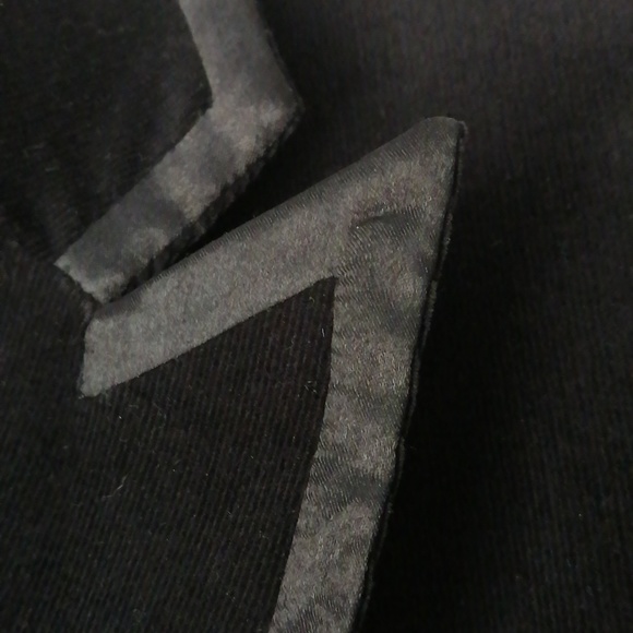 Velvet corduroy blazer with satin lapels - Picture 2 of 5